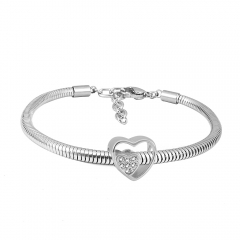 Stainless steel jewelry Pandor a Charms Bracelet wholesale