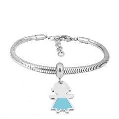 Stainless steel jewelry Pandor a Charms Bracelet wholesale
