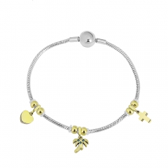 Stainless steel jewelry Pandor a charms bracelet for women