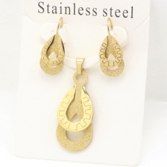 Stainless steel jewelry Earrings and necklaces set Wholesale