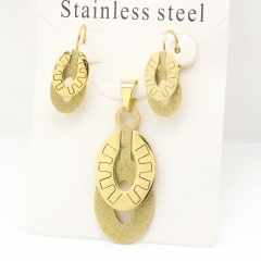 Stainless steel jewelry Earrings and necklaces set Wholesale