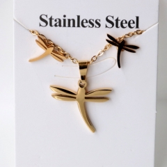 Stainless steel jewelry Earrings and necklaces set Wholesale
