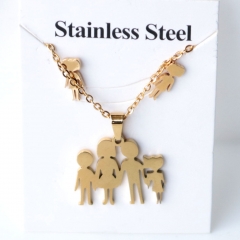 Stainless steel jewelry Earrings and necklaces set Wholesale
