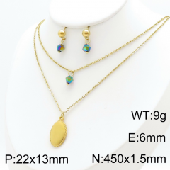 Stainless steel jewelry Necklace Earrings set Wholesale