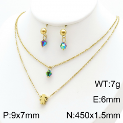 Stainless steel jewelry Necklace Earrings set Wholesale