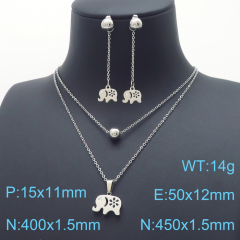 Stainless steel jewelry Necklace Earrings set Wholesale