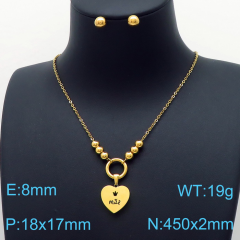 Stainless steel jewelry Necklace Earrings set Wholesale
