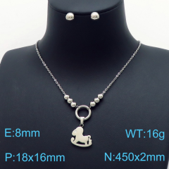 Stainless steel jewelry Necklace Earrings set Wholesale