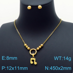 Stainless steel jewelry Necklace Earrings set Wholesale