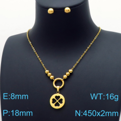 Stainless steel jewelry Necklace Earrings set Wholesale