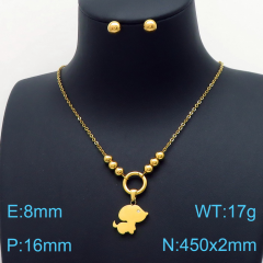 Stainless steel jewelry Necklace Earrings set Wholesale