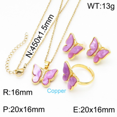 Stainless steel jewelry Necklace Earrings rings set Wholesale