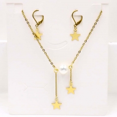 Stainless steel jewelry Necklace Earrings set Wholesale
