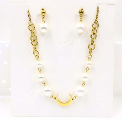 Stainless steel jewelry Necklace Earrings set Wholesale