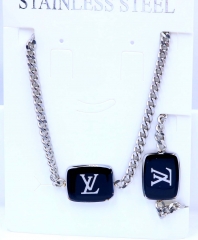 Stainless steel jewelry Necklace bracelet set Wholesale