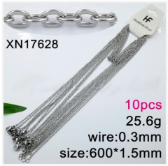 Stainless steel jewelry necklace chains 10pcs Wholesale