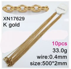 Stainless steel jewelry necklace chains 10pcs Wholesale
