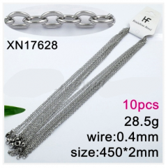 Stainless steel jewelry necklace chains 10pcs Wholesale