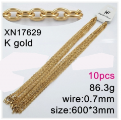 Stainless steel jewelry necklace chains 10pcs Wholesale