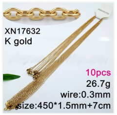 Stainless steel jewelry necklace chains 10pcs Wholesale