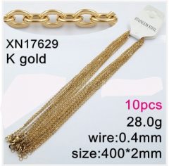 Stainless steel jewelry necklace chains 10pcs Wholesale