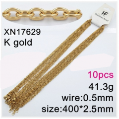 Stainless steel jewelry necklace chains 10pcs Wholesale