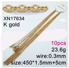 Stainless steel jewelry necklace chains 10pcs Wholesale