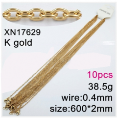 Stainless steel jewelry necklace chains 10pcs Wholesale