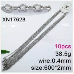 Stainless steel jewelry necklace chains 10pcs Wholesale