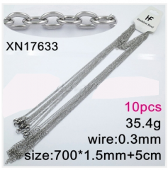 Stainless steel jewelry necklace chains 10pcs Wholesale