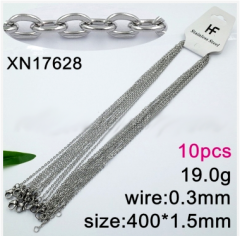 Stainless steel jewelry necklace chains 10pcs Wholesale