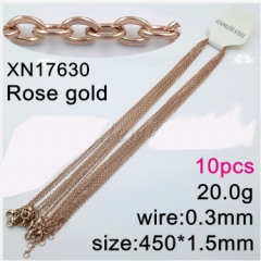 Stainless steel jewelry necklace chains 10pcs Wholesale