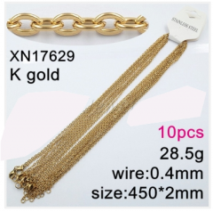 Stainless steel jewelry necklace chains 10pcs Wholesale