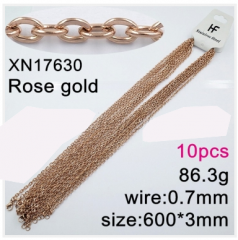Stainless steel jewelry necklace chains 10pcs Wholesale
