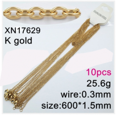 Stainless steel jewelry necklace chains 10pcs Wholesale