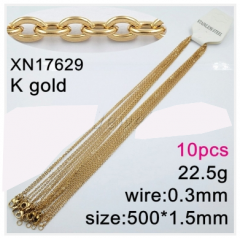Stainless steel jewelry necklace chains 10pcs Wholesale