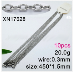 Stainless steel jewelry necklace chains 10pcs Wholesale