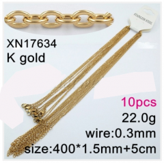 Stainless steel jewelry necklace chains 10pcs Wholesale