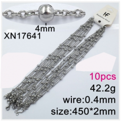 Stainless steel jewelry necklace chains 10pcs Wholesale