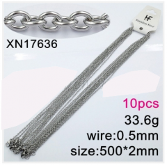 Stainless steel jewelry necklace chains 10pcs Wholesale