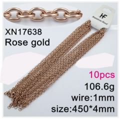 Stainless steel jewelry necklace chains 10pcs Wholesale