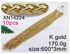 Stainless steel jewelry necklace chains 10pcs Wholesale