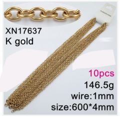 Stainless steel jewelry necklace chains 10pcs Wholesale