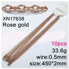 Stainless steel jewelry necklace chains 10pcs Wholesale