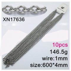Stainless steel jewelry necklace chains 10pcs Wholesale