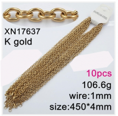 Stainless steel jewelry necklace chains 10pcs Wholesale