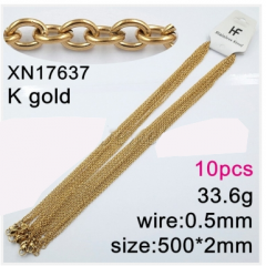 Stainless steel jewelry necklace chains 10pcs Wholesale