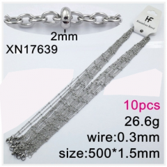 Stainless steel jewelry necklace chains 10pcs Wholesale