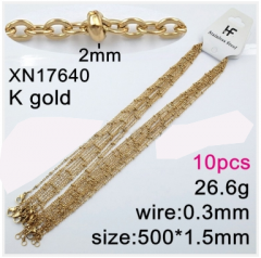 Stainless steel jewelry necklace chains 10pcs Wholesale