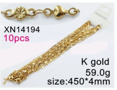 Stainless steel jewelry necklace chains 10pcs Wholesale
